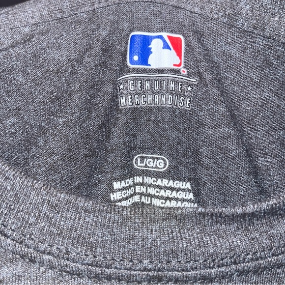 Anaheim Angels MLB Brand Gray Shirt L Baseball LA Mike Trout - Picture 4 of 4